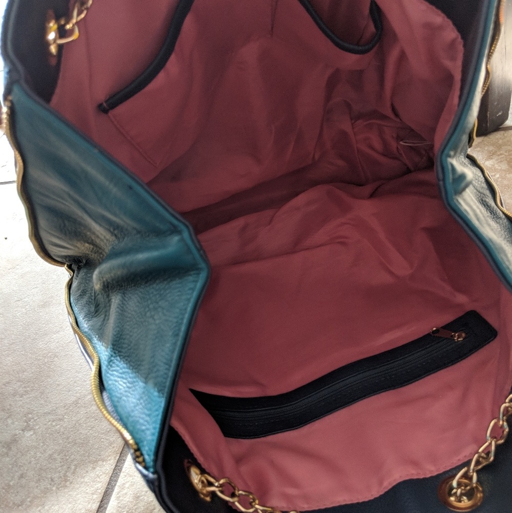 Blue and Teal Hobo bag